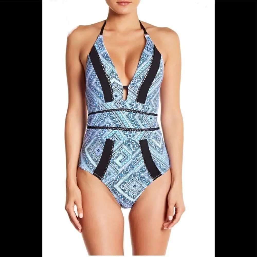 Leilani plunge swimsuit. NWOT